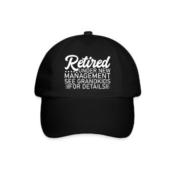 Retraité sous la nouvelle direction Voir Petits-enfants pour - Casquette classique - noir/noir - Devant