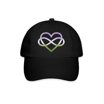 Polyamory Infinity Heart - Genderqueer - Baseball Cap - black/black - Front