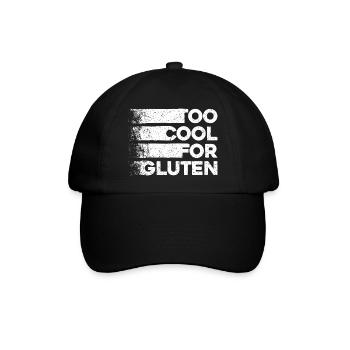 Trop cool pour le gluten - Funny Celiac Design - Casquette classique - noir/noir - Devant