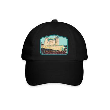 Château de Saumur, Vallée de la Loire - Casquette classique - noir/noir - Devant