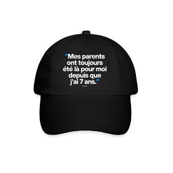 Citation célèbre footballeur - Casquette classique - noir/noir - Devant