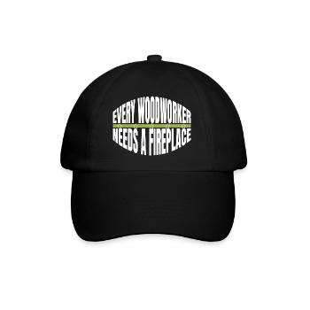 Arbre les charpentiers citation charpentier fille t-shirts - Casquette classique - noir/noir - Devant