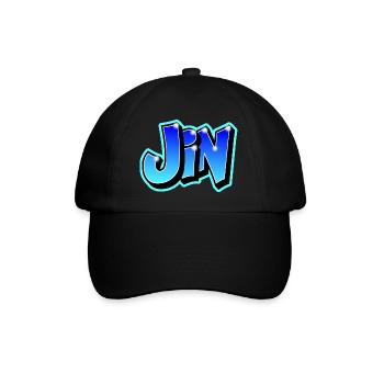 Graffiti "JIN" imrimable sur tout support - Casquette classique - noir/noir - Devant