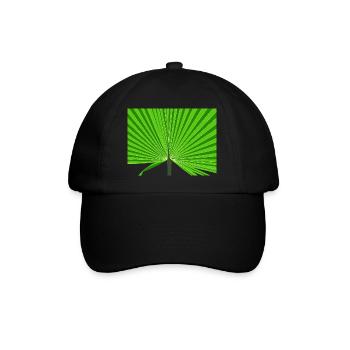 Tropical palm tree / Palmier tropical - Casquette classique - noir/noir - Devant