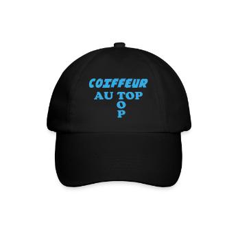 COIFFEUR au top - Casquette classique - noir/noir - Devant
