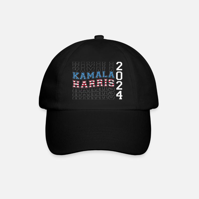 Couleurs du drapeau des États-Unis à Kamala Harris 2024 pour - Casquette classique - noir/noir