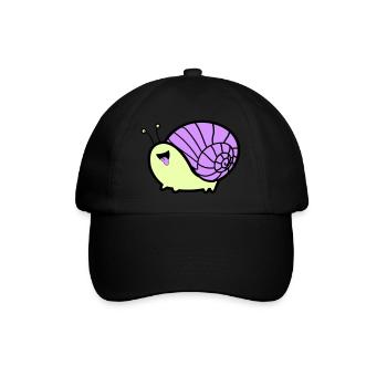 Bande dessinée d’escargot - Casquette classique - noir/noir - Devant