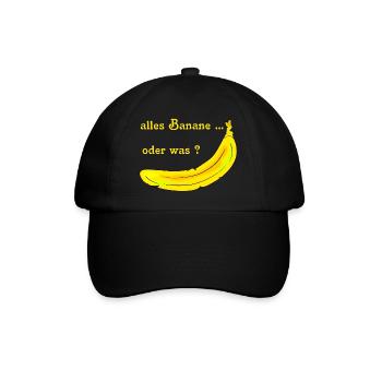 Banane - Casquette classique - noir/noir - Devant