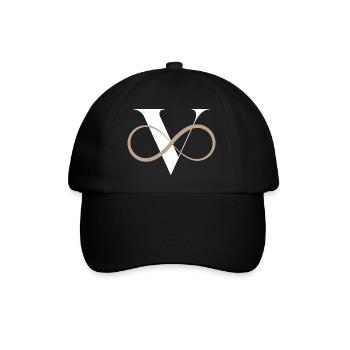 Lettre v infinie - Casquette classique - noir/noir - Devant
