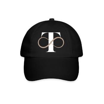 Lettre t infinie - Casquette classique - noir/noir - Devant