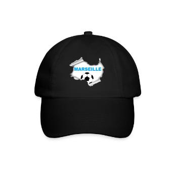 Marseille - Casquette classique - noir/noir - Devant