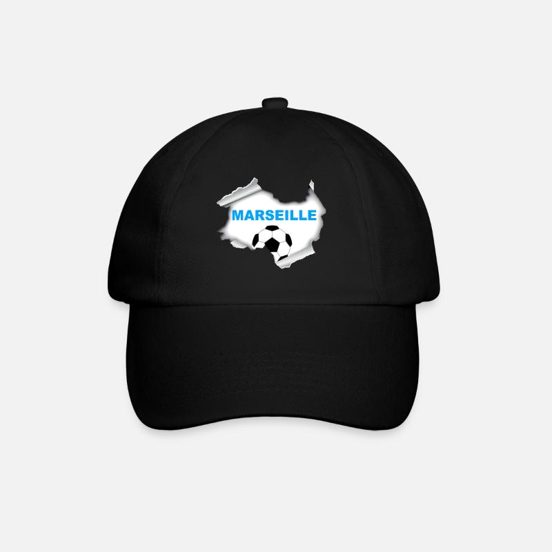 Marseille - Casquette classique - noir/noir