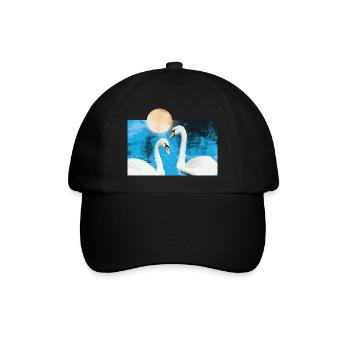 Swan - Baseball Cap - black/black - Front