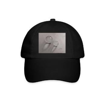 Transparent glass balls with shadow effect - Baseball Cap - black/black - Front