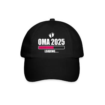 Oma 2025 - Baseballkappe - Schwarz/Schwarz - Vorne