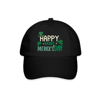Joyeuse journée de la Saint-Patrick - Casquette classique - noir/noir - Devant