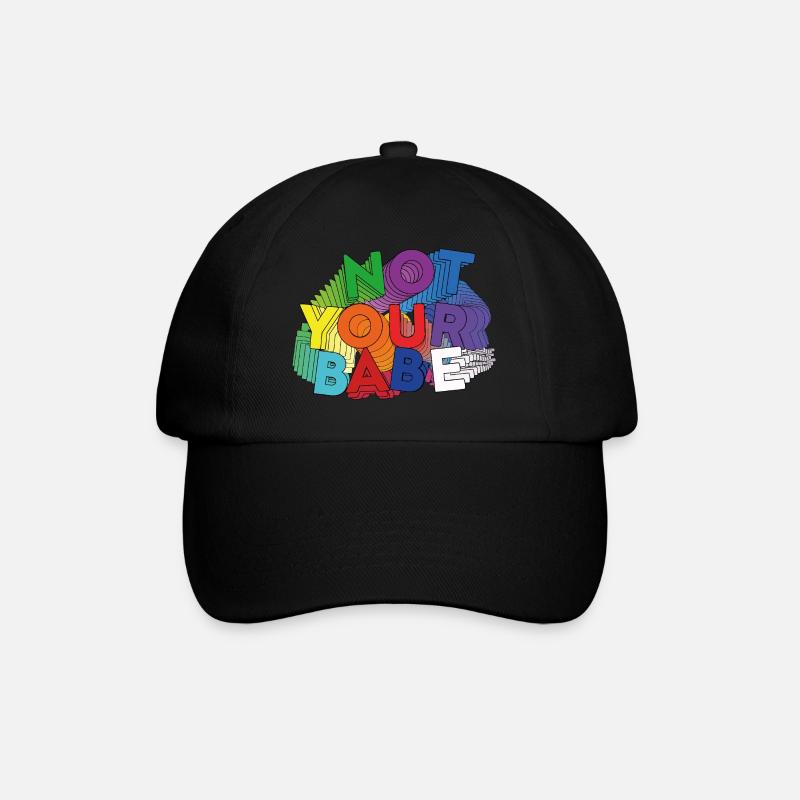 NOT YOUR BABE - Casquette classique - noir/noir