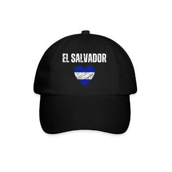 J’adore le Salvador, le drapeau salvadorien - Casquette classique - noir/noir - Devant