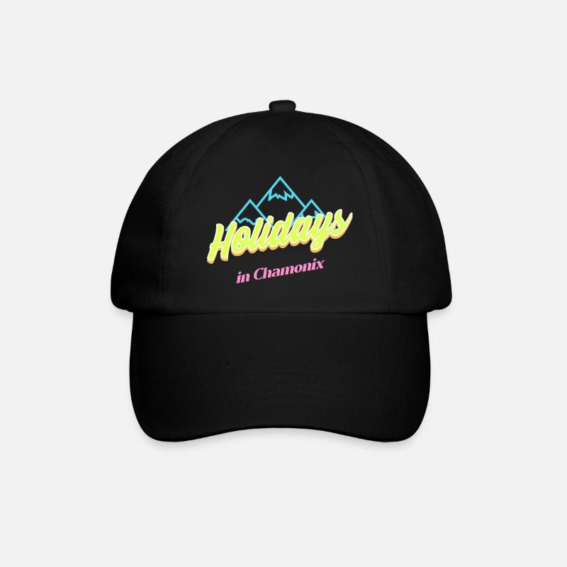 80's hliday in chamonix - Casquette classique - noir/noir