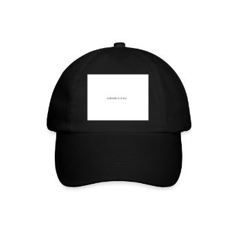 Sei immer du selbst - Baseballkappe - Schwarz/Schwarz - Vorne