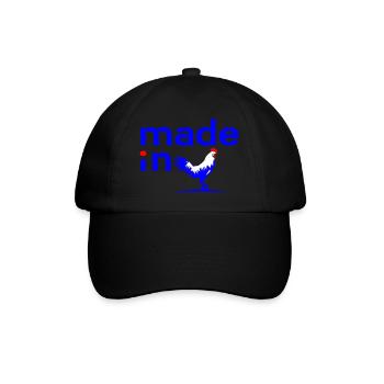 Made in France - Baseball Cap - black/black - Front