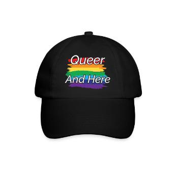 Queer Pride Rainbow Design - Baseball Cap - black/black - Front