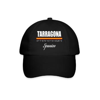 Tarragona - Baseballkappe - Schwarz/Schwarz - Vorne