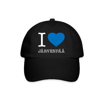 I love Järvenpää - Baseball Cap - black/black - Front