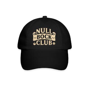 Null Bock Club – Déclaration drôle - Casquette classique - noir/noir - Devant