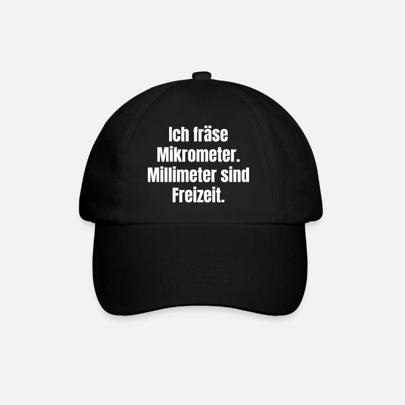 Micrometer Leisure Saying - Baseball Cap - black/black