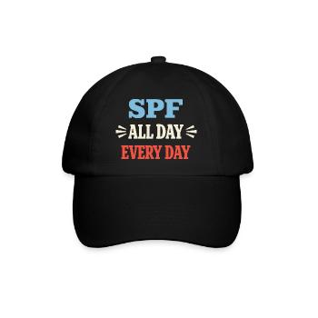 Culture SPF Identité Soins de la peau Humour - Casquette classique - noir/noir - Devant