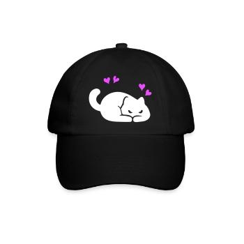 Cat Love - Baseball Cap - black/black - Front