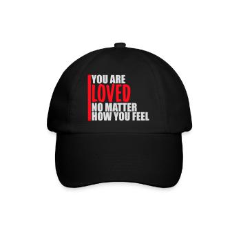 Tu es aimé, peu importe la compassion que tu ressens - Casquette classique - noir/noir - Devant