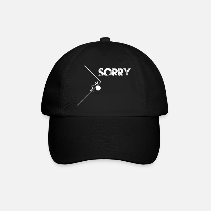 Sorry! Perfekter Kantentreffer - Baseballkappe - Schwarz/Schwarz