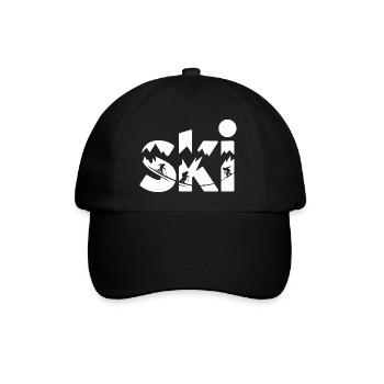 Conception faute de Panorama de la Montagne de Ski - Casquette classique - noir/noir - Devant