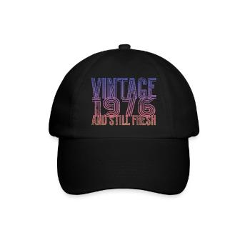 Millésime 1976 - Casquette classique - noir/noir - Devant