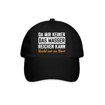 Since no one can give me water, beer is enough for me - Baseball Cap - black/black - Front