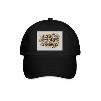 Tag ohne Gesicht - Baseballkappe - Schwarz/Schwarz - Vorne