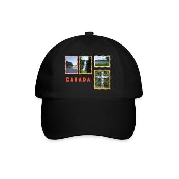 Canada Nature & Culture Collage - Baseball Cap - black/black - Front