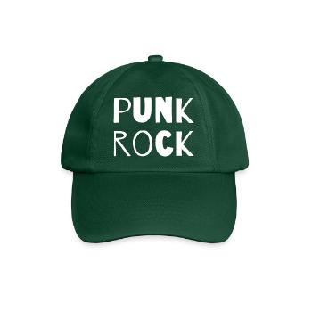 Punkrock Mutige Typografie - Baseballkappe - Flaschengrün - Vorne
