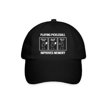 Pickleball Memory Comic Good for Memory - Baseball Cap - black/black - Front