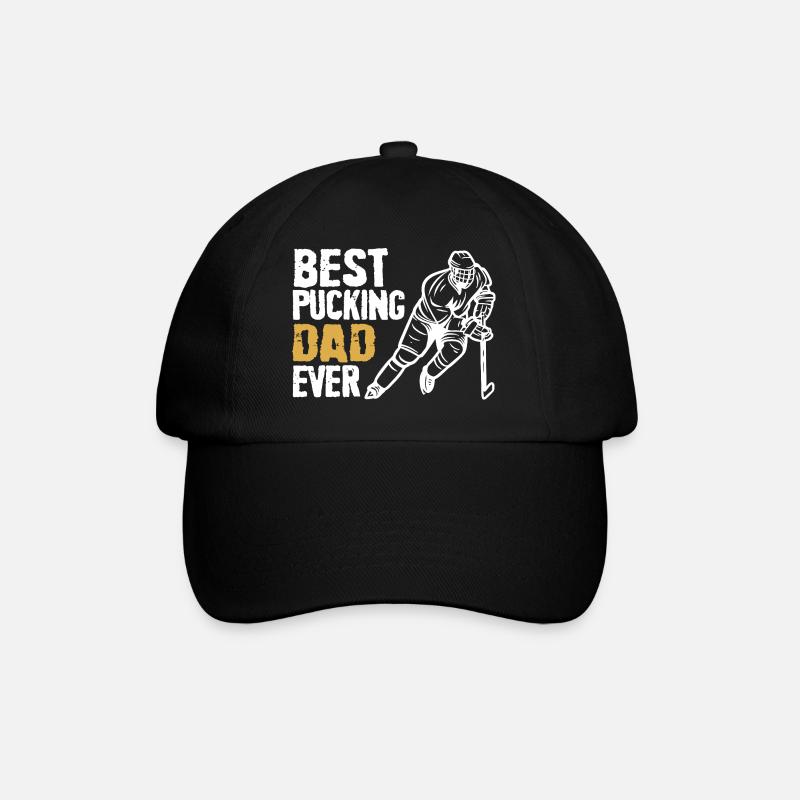 Fette Beste-Vater-Kletterer-Grafik - Baseballkappe - Schwarz/Schwarz