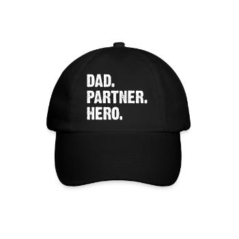 Père Partenaire Héros - Casquette classique - noir/noir - Devant