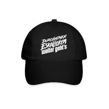 Nerven Behalten - Baseballkappe - Schwarz/Schwarz - Vorne