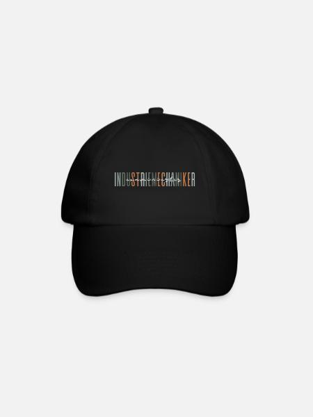 examinierter Industriemechaniker - edles Design - Baseballkappe - Schwarz/Schwarz