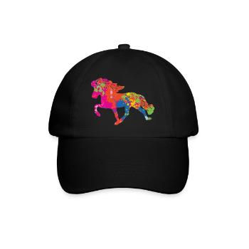 Tölter 2 splashes of colour - Baseball Cap - black/black - Front