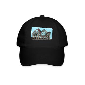 Achterbahn - Baseballkappe - Schwarz/Schwarz - Vorne