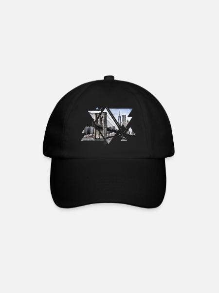 Brooklyn Bridge New York City America USA - Baseball Cap - black/black