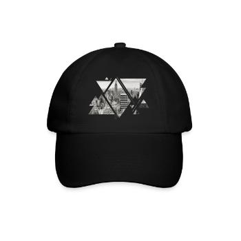 New York City NYC USA America Skyline City - Baseball Cap - black/black - Front