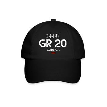 I did it GR 20 hiking trekking corsica rando GR 20 - Baseball Cap - black/black - Front